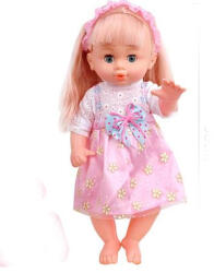 Jenny - Szőke Hajú Baba Babakocsival Cumisüveggel Étkészlettel