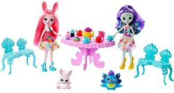 Mattel Enchantimals Teadélután Játékszett - Bree Bunny és Patter Peacock Babával