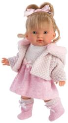 Llorens Llorens Valeria baba rózsaszín ruhában 28 cm (38032)