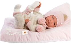 Llorens Llorens: Reborn limitált kiadású élethű újszülött baba bojtos ruhával 42cm-es