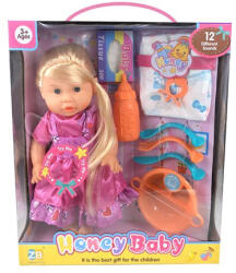 Jenny - Szőkehajú Baba Étkészlettel, Kiegészítőkkel És Hanggal