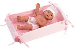 Llorens Llorens: Bebita 26cm-es kislány baba kisággyal
