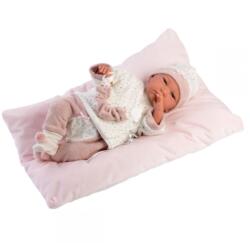 Llorens Llorens: Reborn limitált kiadású élethű újszülött baba párnával 42cm-es