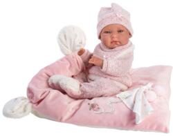 Llorens Llorens: Nica újszülött lány baba takaróval és pelenkával 38cm