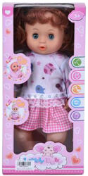 Jenny - Kelly Baba Kockás Szoknyában 36cm Hang Effektekkel