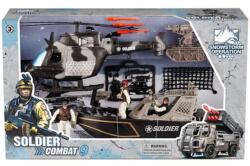 Magic Toys Soldier Force 9 Katonai játék szett hajóval és helikopterrel