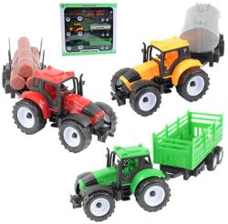 Magic Toys Farmer Truck: Farm traktorok utánfutóval 3 db-os szett 28cm
