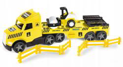 Wader Magic Truck Technic Kamion Úthengerrel - 79 cm, Sárga