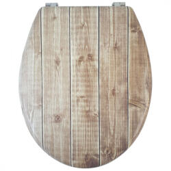 Bath Duck WC Ülőke - MDF, Mintás, Rozsdamentes Acél Zsanérokkal, Board (TS-MDF-SS-D-14)