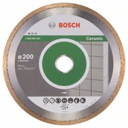 Bosch 2608602537 Gyémánt darabolótárcsa, Standard for Ceramic kivitel, 200×25, 4×1, 6×7 mm (2.608.602.537)