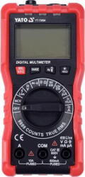 TOYA Contor digital multifunctional, Cu 2 cabluri testare, Ecran LCD, Negru/Rosu (YT-73094) - vexio