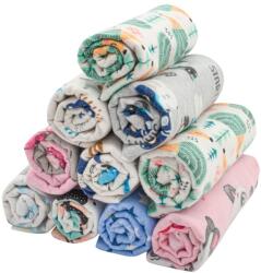 New Baby Flanel pelenka nyomtatott mintával NEW BABY 70x80 cm 10 db