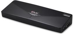 Club 3D Notebook Dokkoló - CSV-3103D (DUAL DISPLAY/4K, 3.2 USB-A to HDMI, DP, DVI-D, 3xUSB-A, RJ45, 3.5 Jack Audio +Mic) (CSV-3103D) - smart-otthon