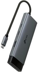 TP-Link USB Type-C 7-Port Hub SPEC: 1 × USB-C Connector，1 × HDMI 4K 60Hz Port，1 × USB-C PD 100W Port，1 × SD + 1 × microSD(TF) up to 200MBps Port，2 × USB-A 3.0 Ports，1 × USB-C 3.0 Port FEATURE: Plug and Play, 