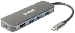 D-Link USB-C 3xUSB3.0 USB-C/PD3.0 HDMI dokkoló (DUB-2333) (DUB-2333)