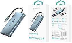 DEVIA EC607 Leopard 11in1 Multi PD HUB Adapter - Grafit