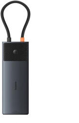 Baseus Adapter Hub 10 az 1-ben USB-C - 2xHDMI, 3xUSB-A, USB-C, RJ45, SD/TF, PD, fekete