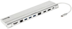 Sandberg notebook dokkoló - usb-c all-in-1 docking station (usb-c bem. / hdmi+dp+dsub+usb3.0+usb-c+rj45+audio+sd kim. )
