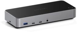 Satechi Háromszoros 4K Kijelző (Mac/Windows OS) | 2x DP 1.4 4K/60 Hz | 3x HDMI 2.0 4K60 Hz | USB 3.1 | USB-C 3.1 | 2x USB 3.0 | USB-C 3.0 | RJ-45 (ST-D4KTM-EU)