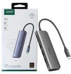 UGREEN Dokkoló Állomás Ugreen Usb-c Usb-a Hdmi Multifunction Adapter 5in1