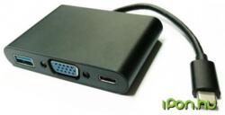 VALUELINE USB 3.1 C - VGA Adapter + USB3.0 A + USB C power delivery (12.99.3201-10)