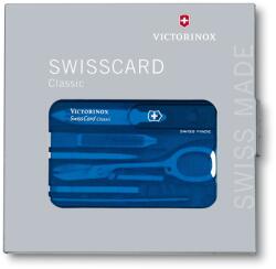Victorinox SwissCard Classic Késkészlet - Áttetsző Kék (0.7122.T2)
