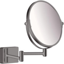 Hansgrohe AddStoris, kozmetikai tükör Ø188 mm, szálcsiszolt fekete króm, HAN-41791340 (HAN-41791340)