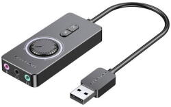 Vention 051126 Vention CDRBF külső USB 2.0 hangkártya, 16 bit/48kHz, fekete (051126)