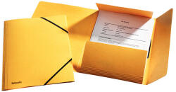 Esselte Luxus Prespán Karton Gumis Mappa - A4 10 db / Csomag, Sárga
