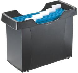 Leitz Függőmappa tároló, műanyag, 5 db függőmappával, LEITZ "Plus", fekete (19930095)