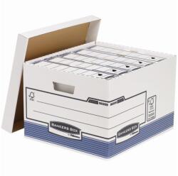 Fellowes Archiváló Konténer - Karton, Nagy, Bankers Box System, 10 db/csomag, Kék
