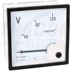 TRACON Analóg egyenáramú voltmérő 96×96mm, 120V DC (DCVM96-120)