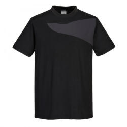 Portwest PW2 rövid ujjú pólóing (fekete/szürke 2XL) (PW211BZRXXL)