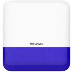 HIKVISION Sirene de exterior wireless AXPRO Hikvision DS-PS1-E-WE(Blue Indicator), frecventa de operare: 868 MHz, comunicare bidirectionala Tri-X wireless protocol, distanta de comunica RF: 1600metri, (DS-PS1-E