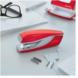 Leitz Tűzőgép, 24/6, 26/6, 30 lap, LEITZ "Nexxt Wow", piros (E55021026) - papiruniverzum