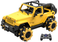 DOUBLE E RC Jeep Távirányítós Terepjáró Helybenforgó Képességgel 1: 16 Sárga