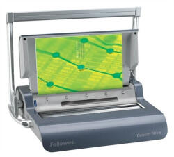 Fellowes Spirálozógép, fém spirálkötéshez, manuális, 130 lap, FELLOWES Quasar Wire (5224101) - cartridge