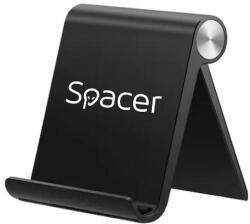 Spacer Suport birou Spacer SPDH-FLIP-01-BK, pentru smartphone si tablete de maxim 10", pliabil, unghi ajustabil, Negru (SPDH-FLIP-01-BK)