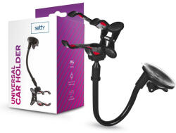 Setty univerzális műszerfalra/szélvédőre helyezhető PDA/GSM autós tartó - Setty 13485 Car Holder - fekete (TF-0053)
