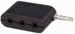 RØDE SC6 kettős TRRS mikrofon és fejhallgató adapter (iOS és Android készülékhez) (SC6)