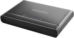 AXAGON CloneMaster 2 külső tartó, USB-C 3.2 Gen 2 - NVMe M2, SATA 2, 5/3, 5", klónozási funkció, Fekete (ADSA-CC)