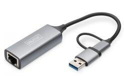 ASSMANN Digitus DN-3028 csatlakozó átlakító USB-C USB 3.1 RJ-45 Szürke (DN-3028) (DN-3028)