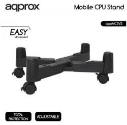 Approx Gurulós PC állvány - 4 kerekes, fékezhető (APPMCSV2) - iconink
