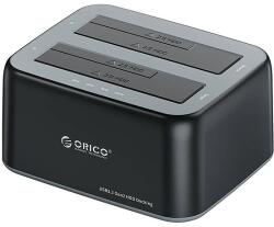 ORICO dokkoló állomás 2, 5" / 3, 5" HDD / SSD, 5Gbps, USB-A-tól USB-B-hez klónozási funkcióval fekete (6829C3-V1-EU-BK-BPIP)