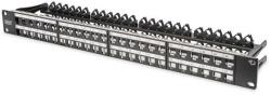 ASSMANN 48port 19" 1U fekete moduláris üres patch panel (DN-91424)