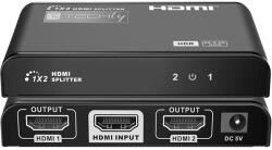 TECHLY HDMI splitter, 1 in 2 out, 30 méter, 4K Ultra HD, HDMI 2.0 IDATA HDMI2-4K2 (IDATA HDMI2-4K2)