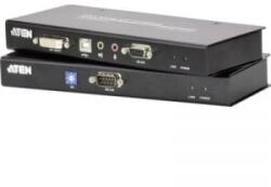 Aten DVI, USB 2.0 KVM extender jelerősítő, jeltovábbító RJ45 csatlakozással 60 m-ig Aten CE600-AT-G (CE600-AT-G)