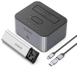 ORICO M. 2 NVMe SSD + 2, 5'/3, 5' HDD dokkoló (ORICO-IT28E-C-EU-GY)
