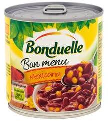 Bonduelle Vörösbab BONDUELLE Bon Menu cmexikói mártásban 430 g (14.01251)