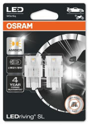 OSRAM LED Izzó W21W/5W sárga (2db) - OSRAM